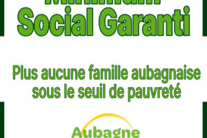 Aubagne Toujours propose un Minimum Social Garanti